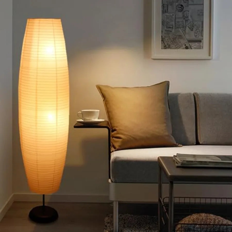 Paper Floor Lamp - Rice Paper Lantern Floor lamp Modern Large Floor Lamp for Bedroom, Living Room, Soft Light Lamp
