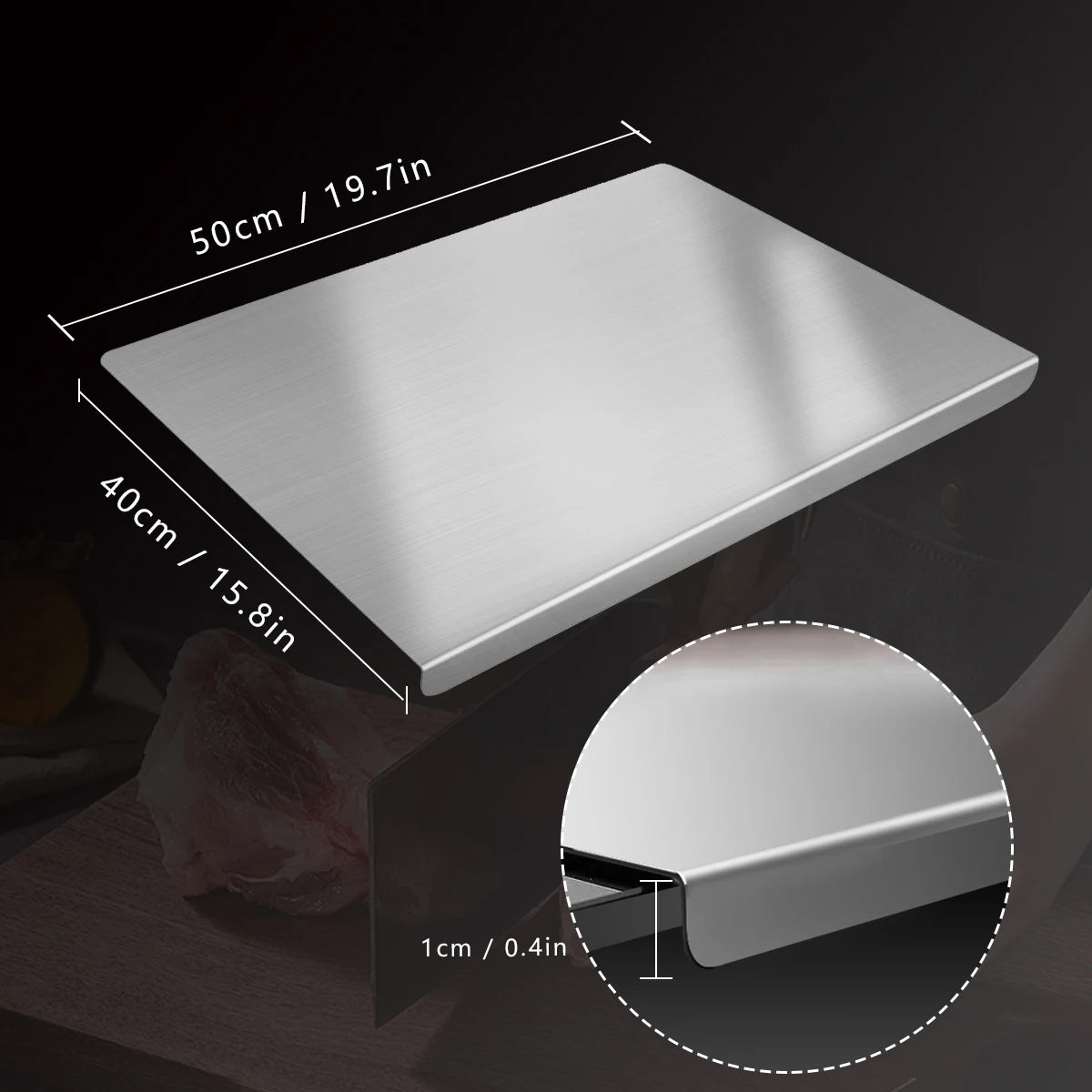 304 Stainless Steel Cutting Board , Waterproof
