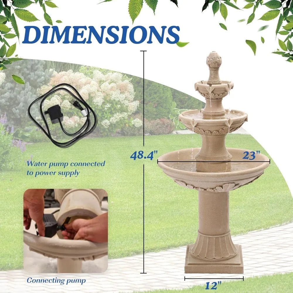 Large Outdoor Water Fountains for Gardens -