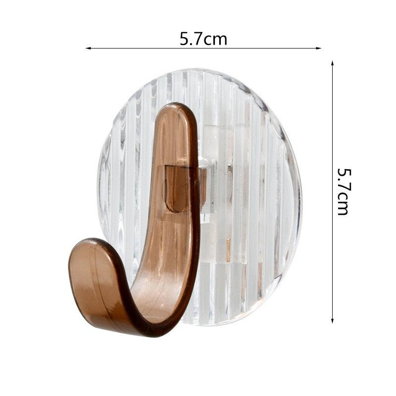 Acrylic Self Adhesive Hooks Wall Hook Home Décor Bathroom Towel Hooks Rack
