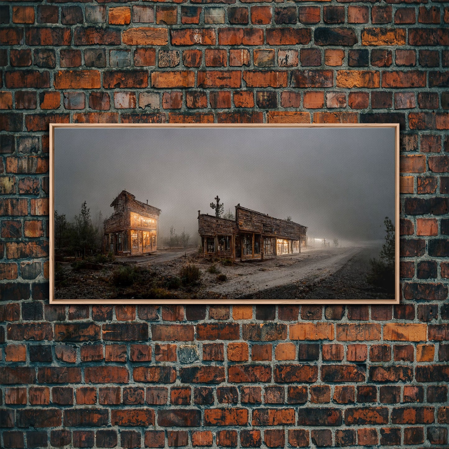 Abandoned Rustic, Western theme canvas art, ghost town canvas print,