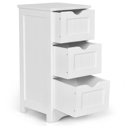 Bathroom Floor Freestanding Storage Organizer with 3 Drawers