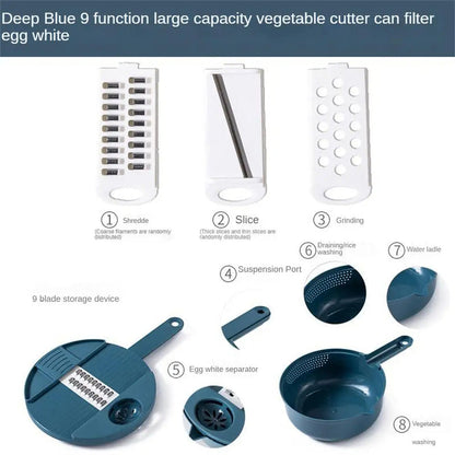 Vegetable Cutter Multifunctional Potato Shredder & Radish Grater Slicer