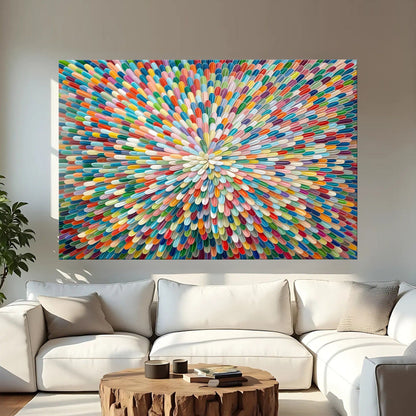 Radiant Bloom Abstract Wall Art