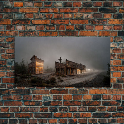 Abandoned Rustic, Western theme canvas art, ghost town canvas print,