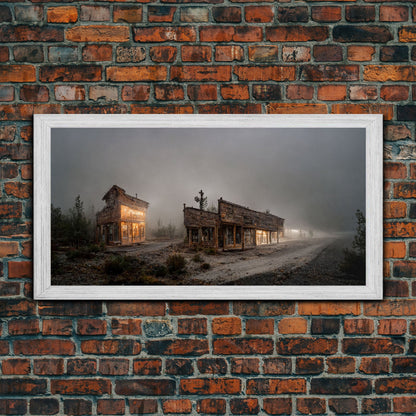 Abandoned Rustic, Western theme canvas art, ghost town canvas print,