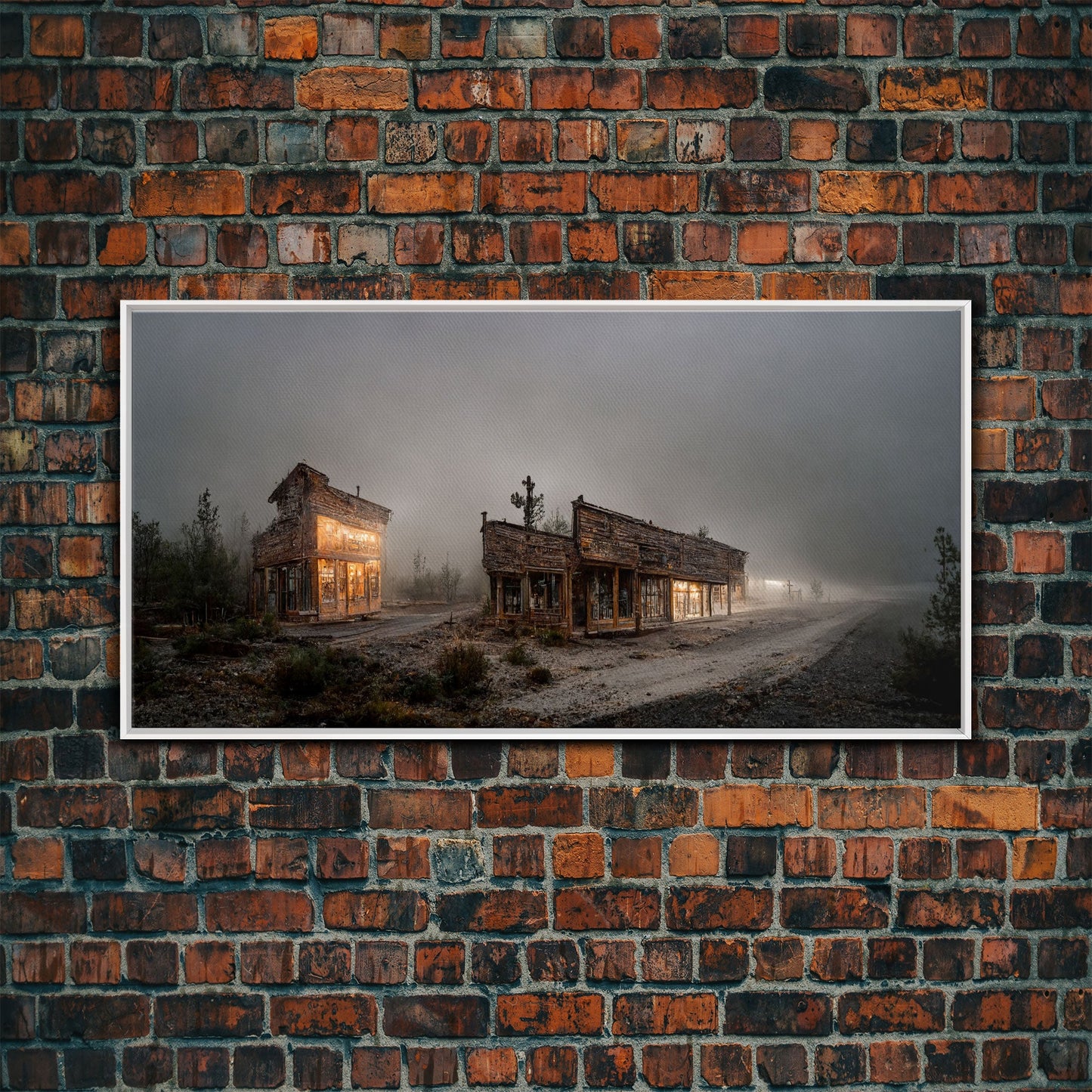 Abandoned Rustic, Western theme canvas art, ghost town canvas print,