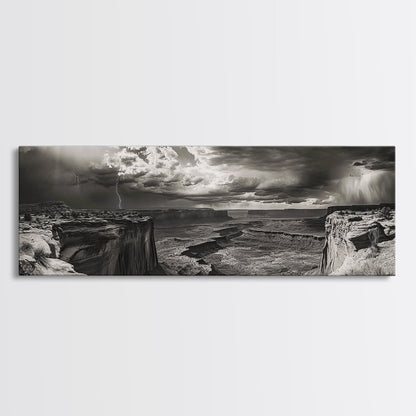 Canyon Storm, Desert Lightning, Dramatic Skies, -Western Decor