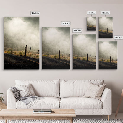 Abandoned Ghost Town, Wild America, 3 Piece Wall Art, Ready To Hang Canvas Print,