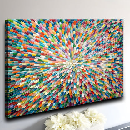 Radiant Bloom Abstract Wall Art