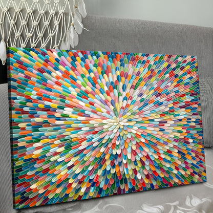 Radiant Bloom Abstract Wall Art