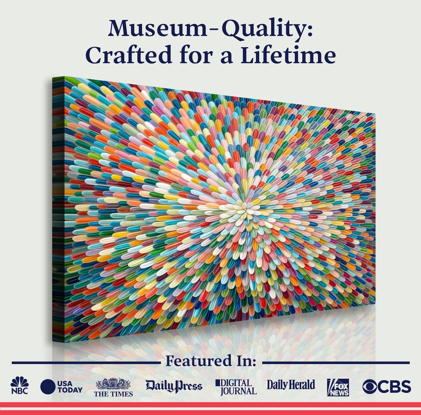 Radiant Bloom Abstract Wall Art
