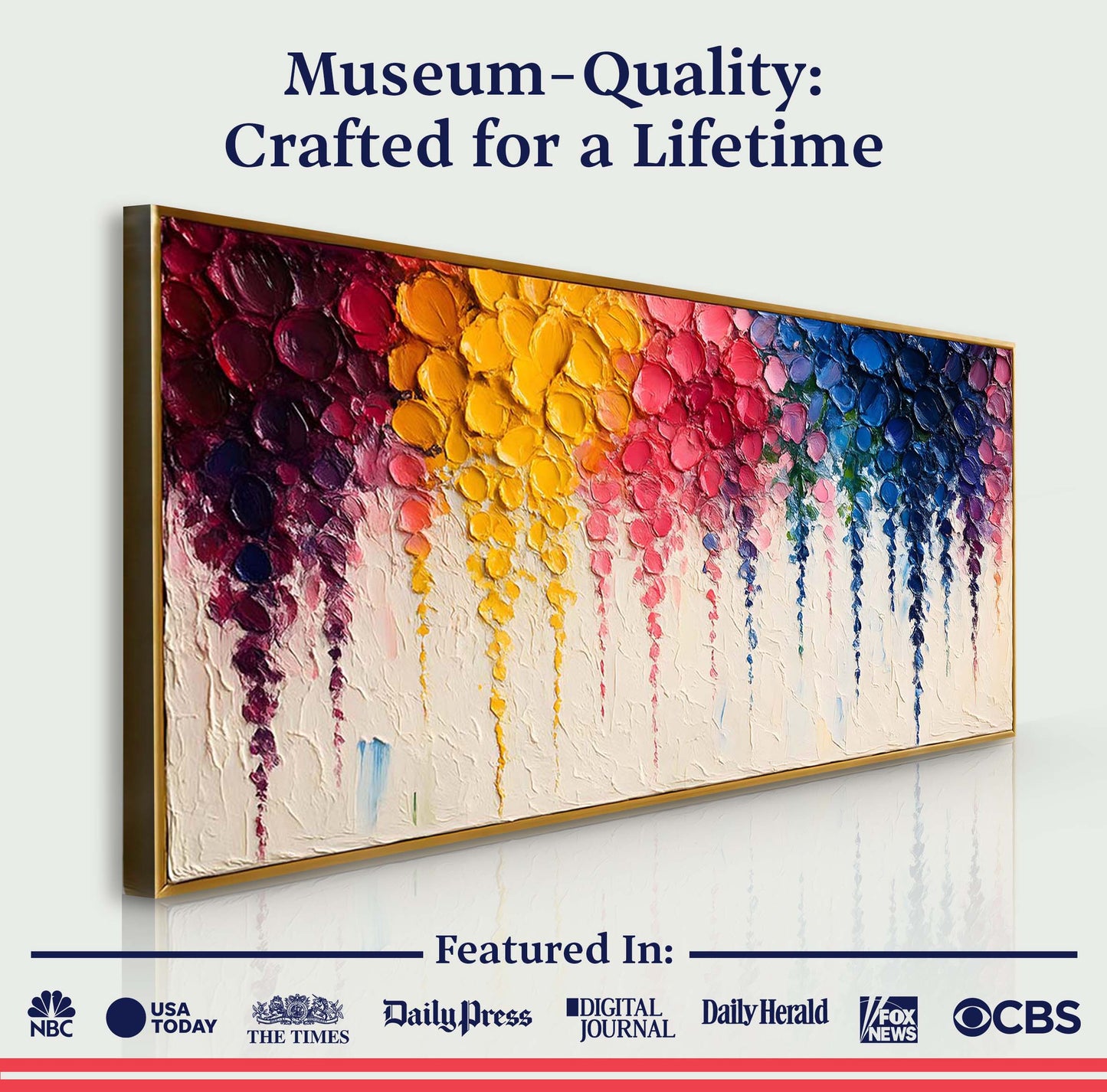 Rainbow Cascade Wall Art