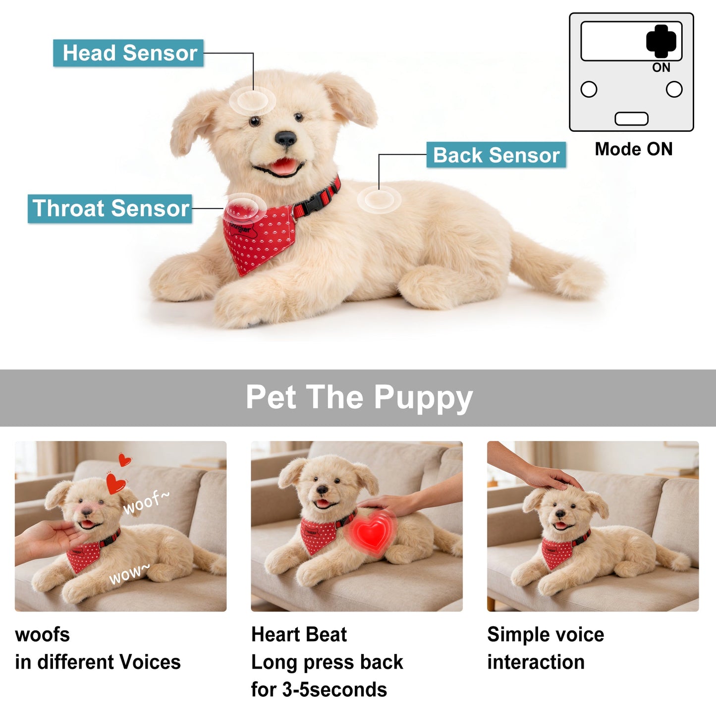 Percy Robot Cat - Interactive Emotional Support Pet Weighted