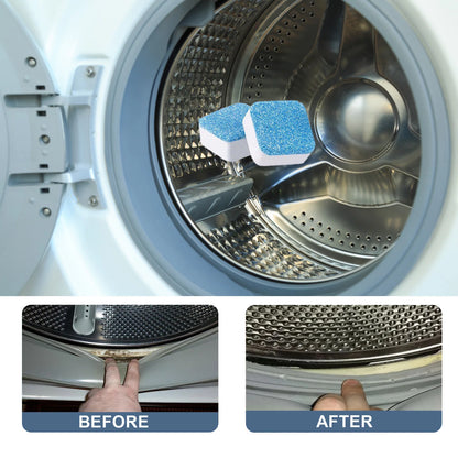 Washing Machine Cleaning Tablets Tank Descaling Remove Odor