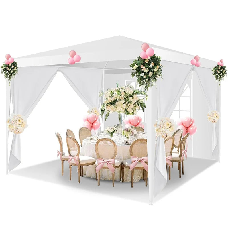 10x10/10X20/10x30FT Party Tent Outdoor Canopy Tent with Sidewalls Upgrade Removable, Water Resistant