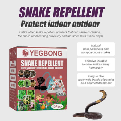 10ack Repellent Snake Anti Snake Driving Bag Outdoor Camping Fishing Garden Snake