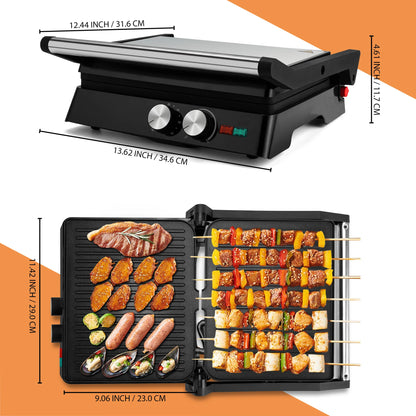 Electric Sandwich Maker Grill plate Panini 1800W