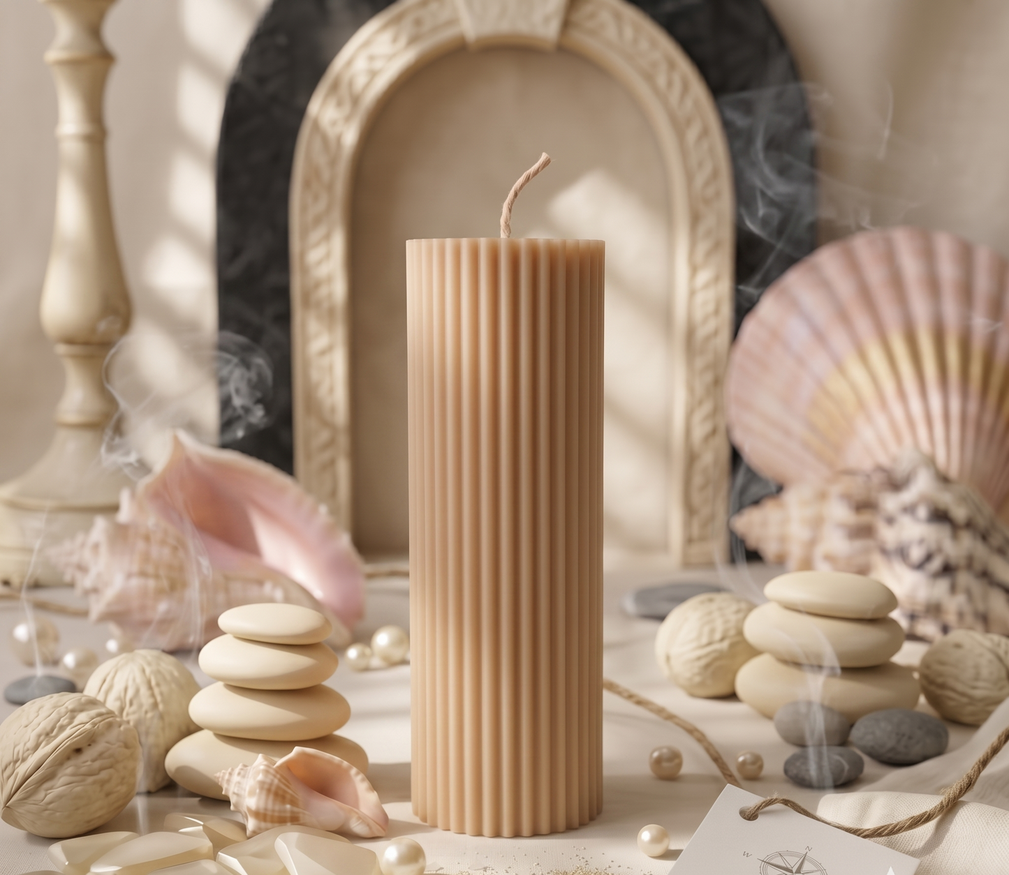 Ribbed Candle | Effortless Home Decor