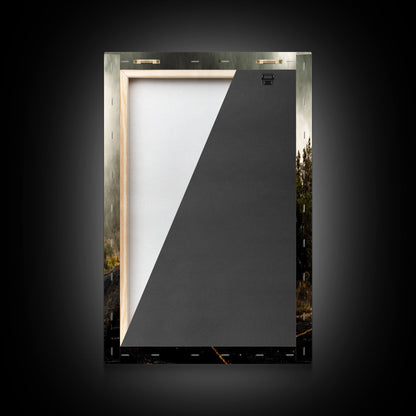 Abandoned Ghost Town, Wild America, 3 Piece Wall Art, Ready To Hang Canvas Print,