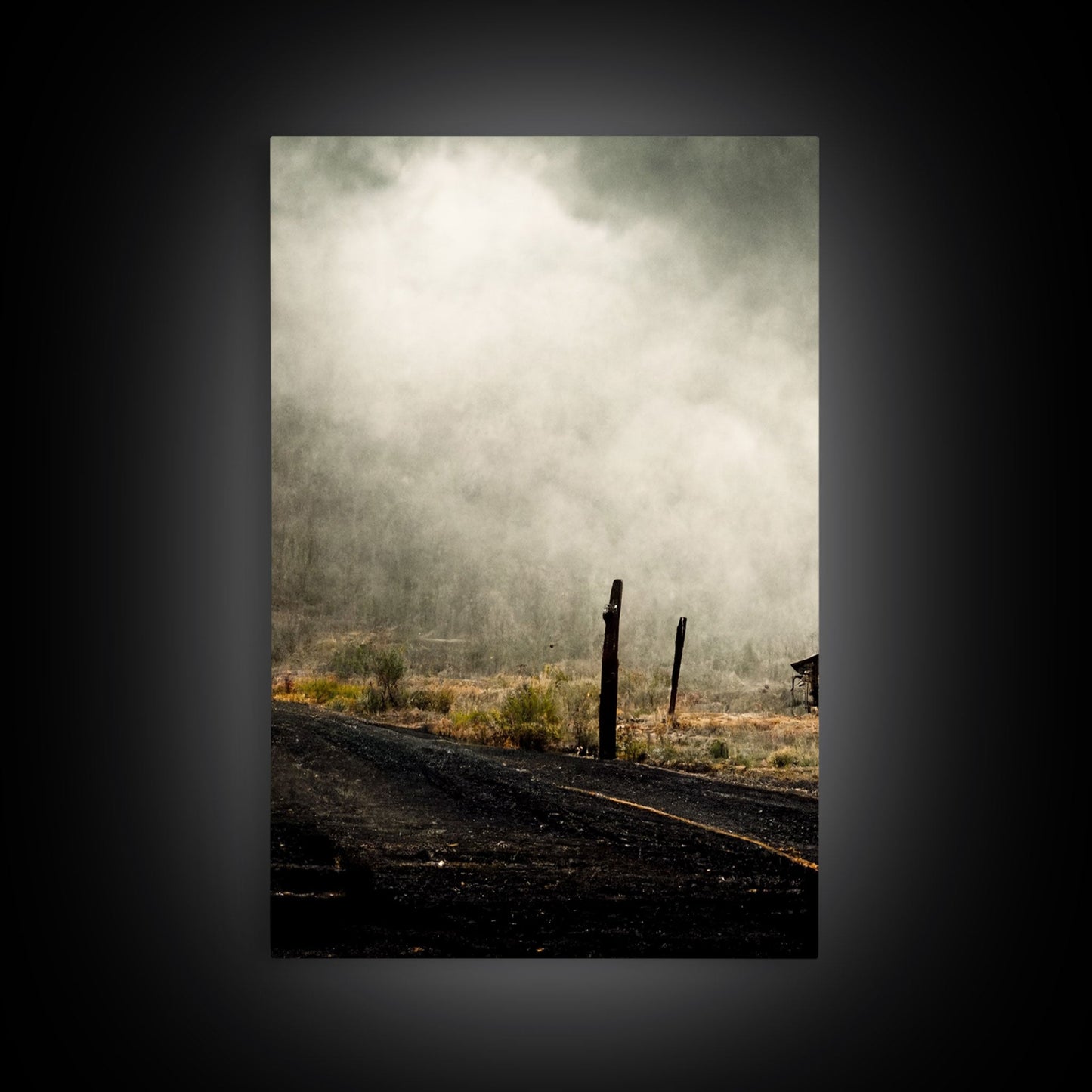 Abandoned Ghost Town, Wild America, 3 Piece Wall Art, Ready To Hang Canvas Print,