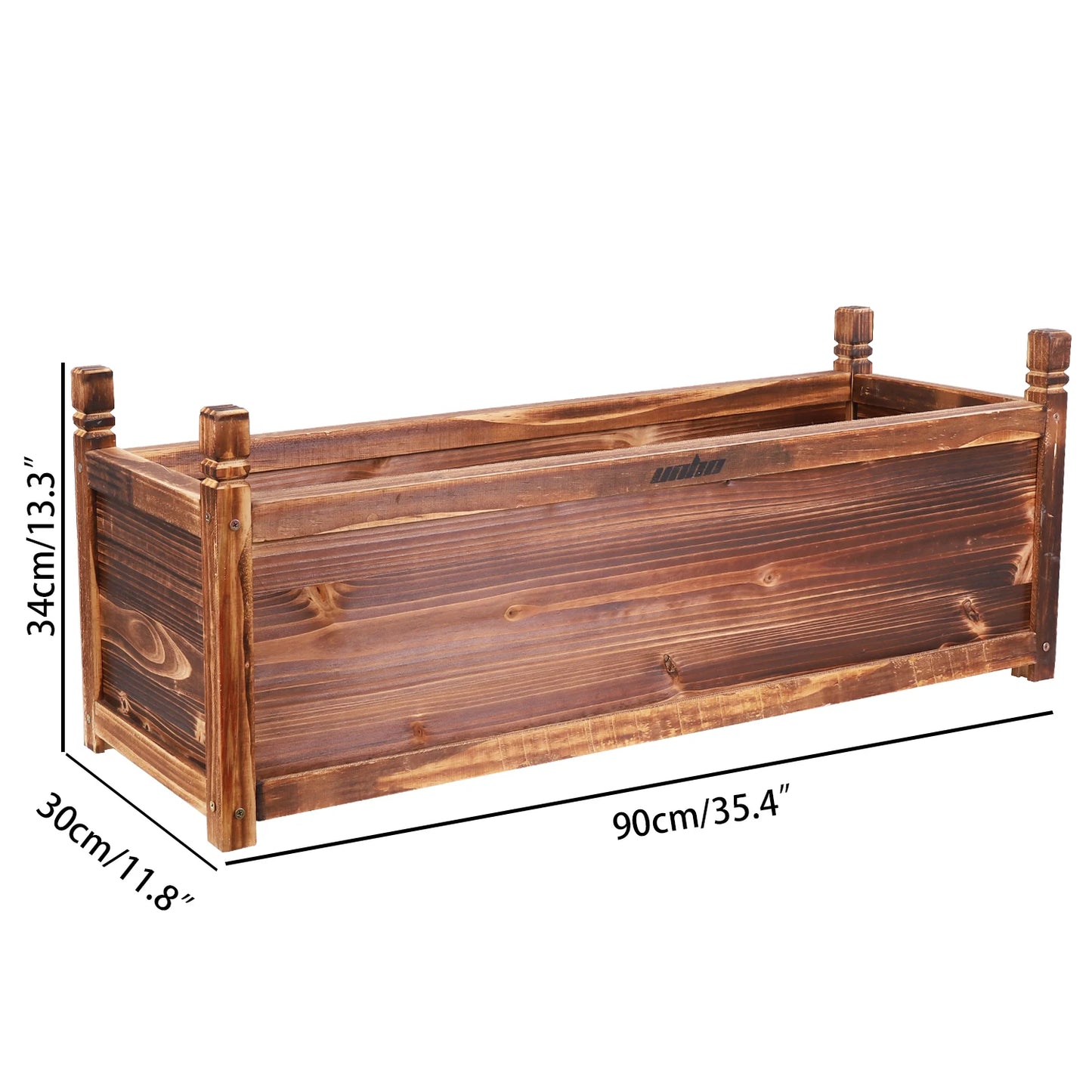Wooden Raised Flower Bed Indoor Outdoor  Planter Pot Garden  Flower Display