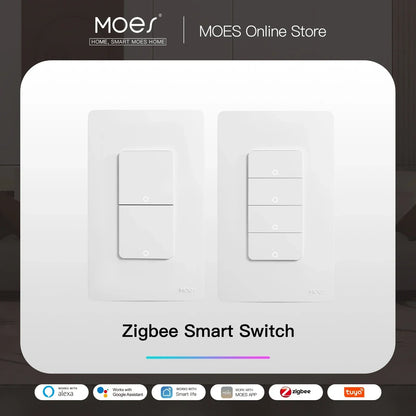 Smart Light Switch US Push Button Wall Switch