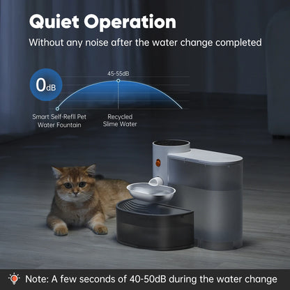 New Stainless Steel Bowl Pet Intelligent Pouring Water Dispenser