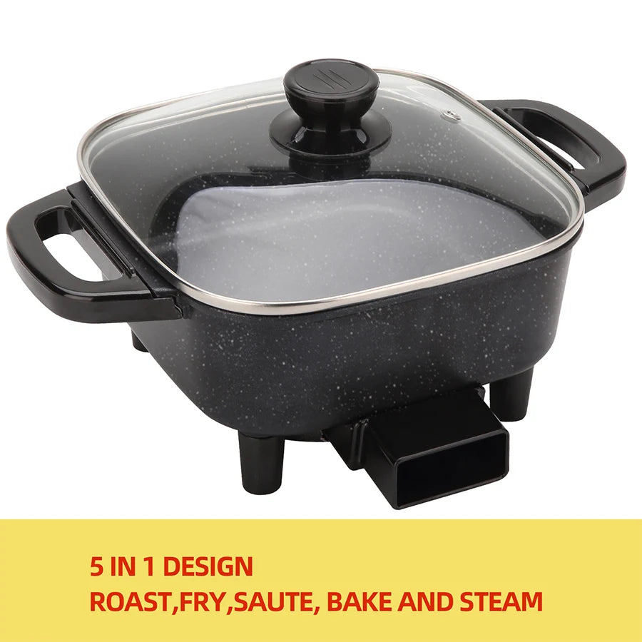 Electric Frying Pan,  Multifunctional Integrated Temperature Control,