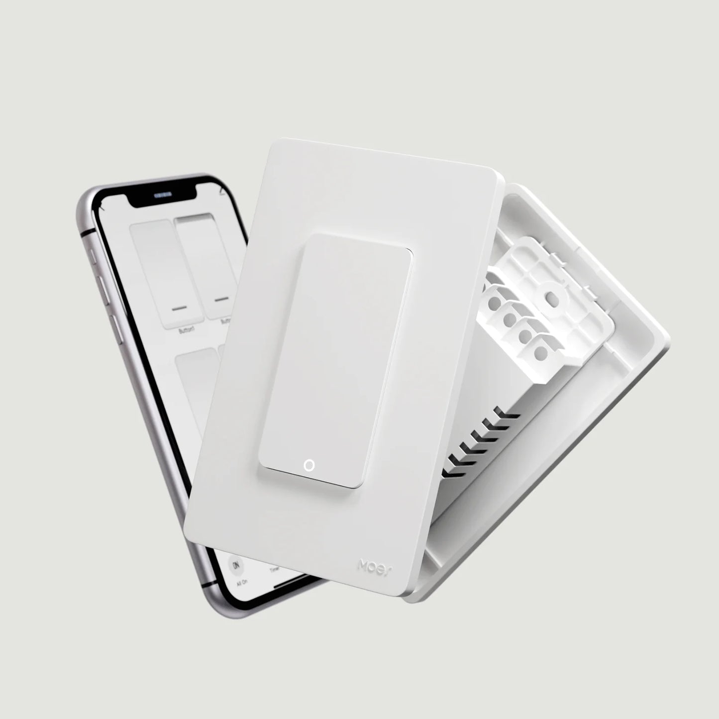 Wi-Fi Smart Light Switch , Push Button Wall Switch