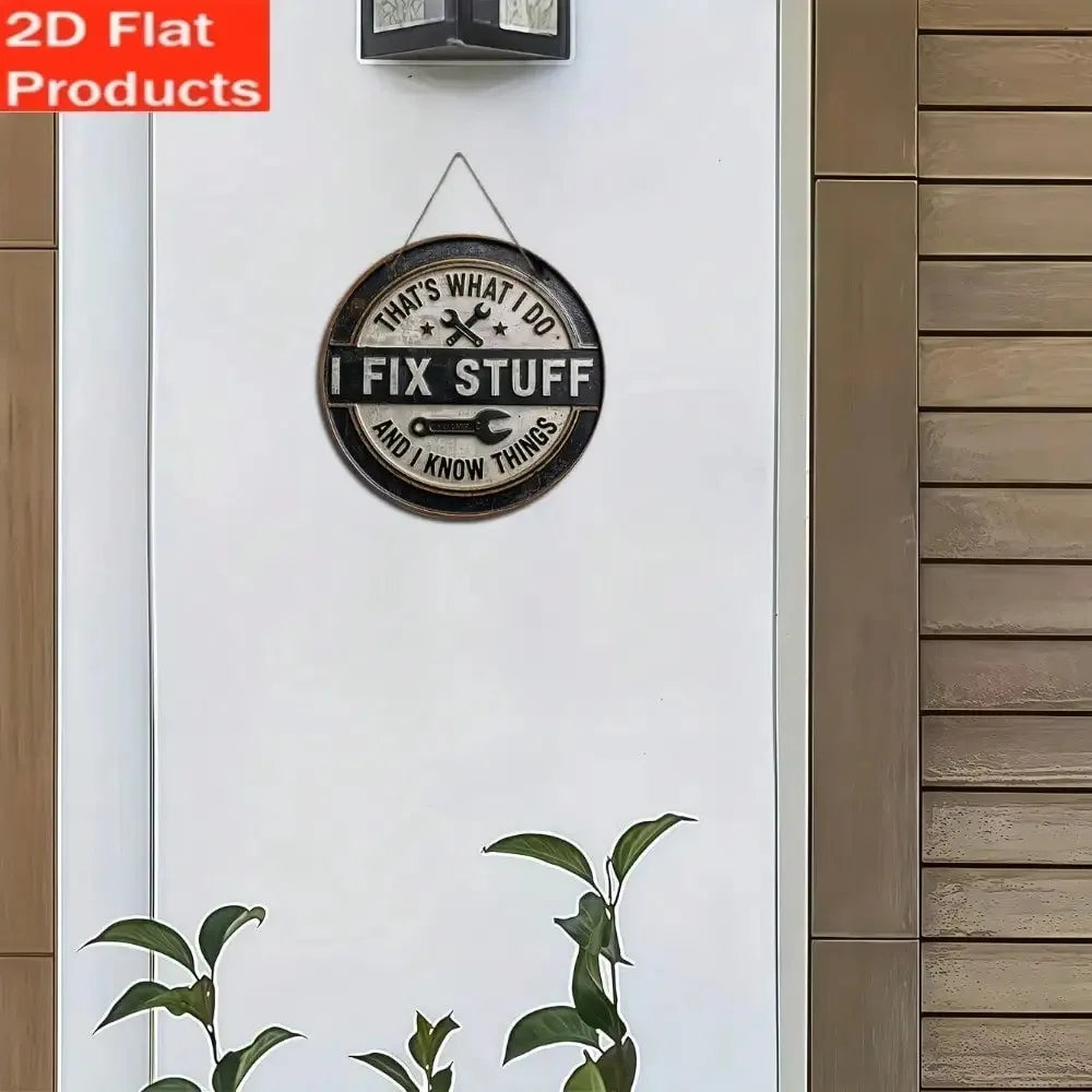 Vintage Garage Tin Sign, Rustic  for Man Cave & Workshop