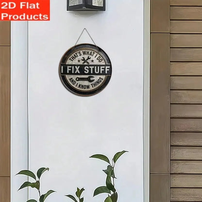 Vintage Garage Tin Sign, Rustic  for Man Cave & Workshop