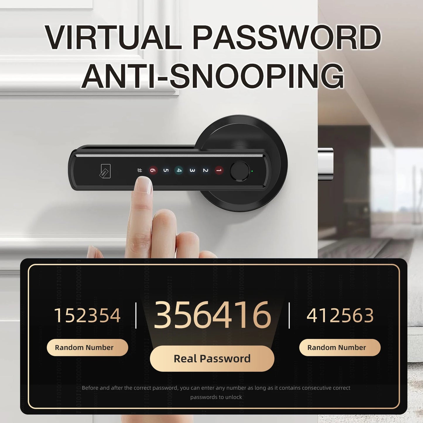 Viladepot Smart Lock Fingerprint Door Lock App Control Passcode