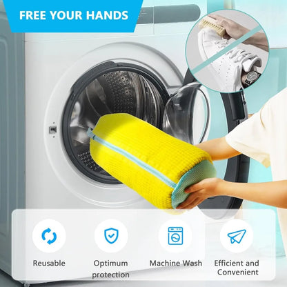 Durable Shoe Washing Machine Bag for All Shoe Types-