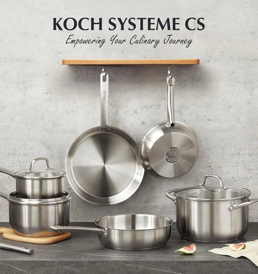 10 Piece Kitchen Cookware Sets, Induction Ready, Oven Safe to 450°F