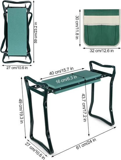 Upgraded Folding Garden Kneeler and Seat,