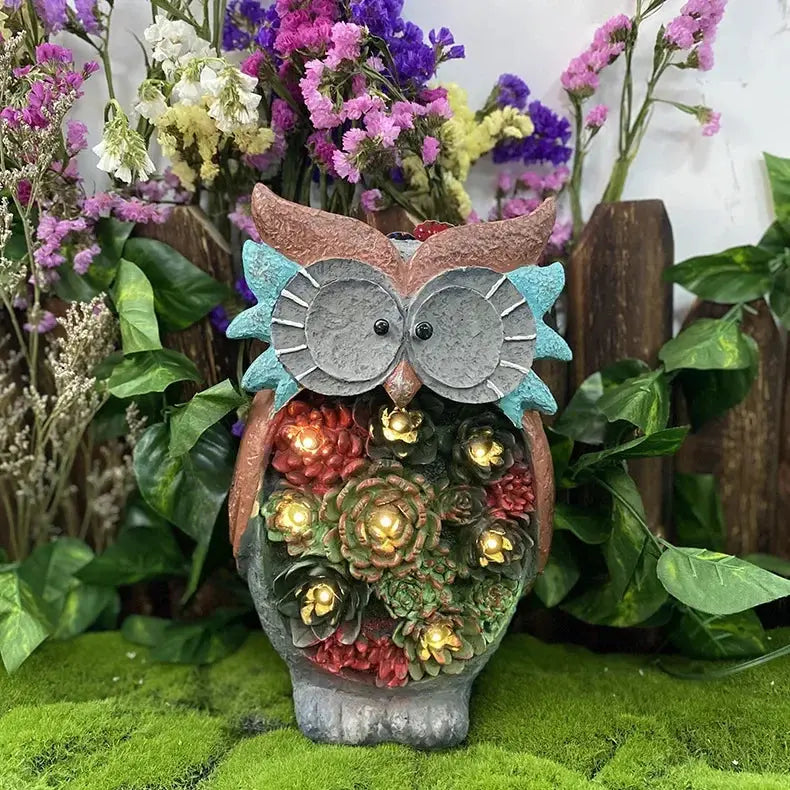 14 Inch Outdoor Garden Dwarf Statue-resin Gnome Statue Lighting Wizard Solar Led Light