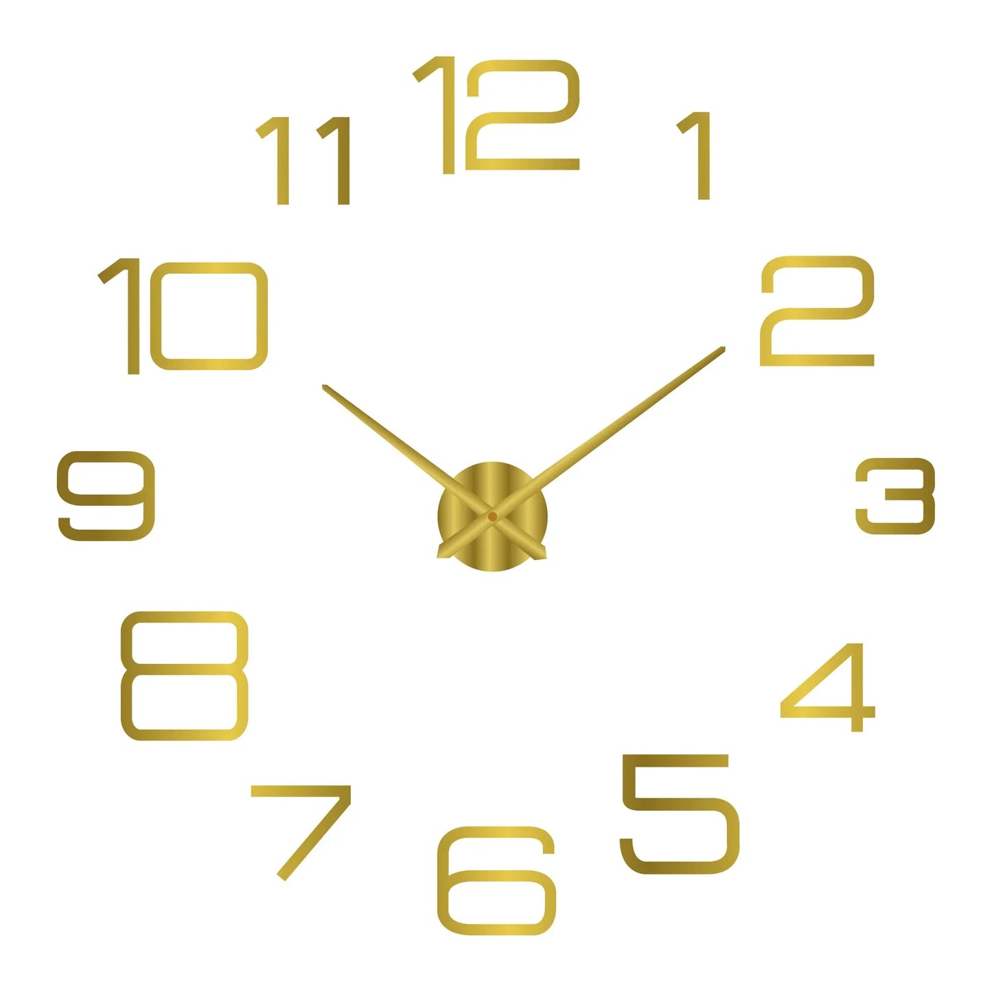 Large 3D Wall Clock Luminous Classic Wall Clocks DIY Digital Clock Wall Watches Stickers Silent Clock for Home Living Room Table