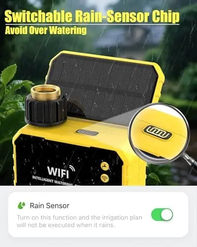 Smart WiFi Sprinkler Timer with Brass Inlet – Voice & App Control,