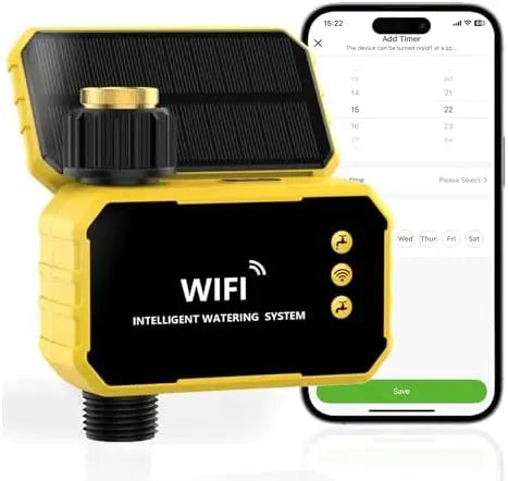 Smart WiFi Sprinkler Timer with Brass Inlet – Voice & App Control,