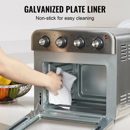 1700W Air Fryer Toaster Oven Stainless Steel