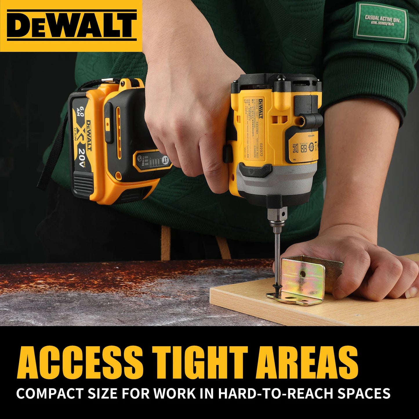 DEWALT DCF850 20V MAX Brushless Impact Driver 205NM 3-Speed