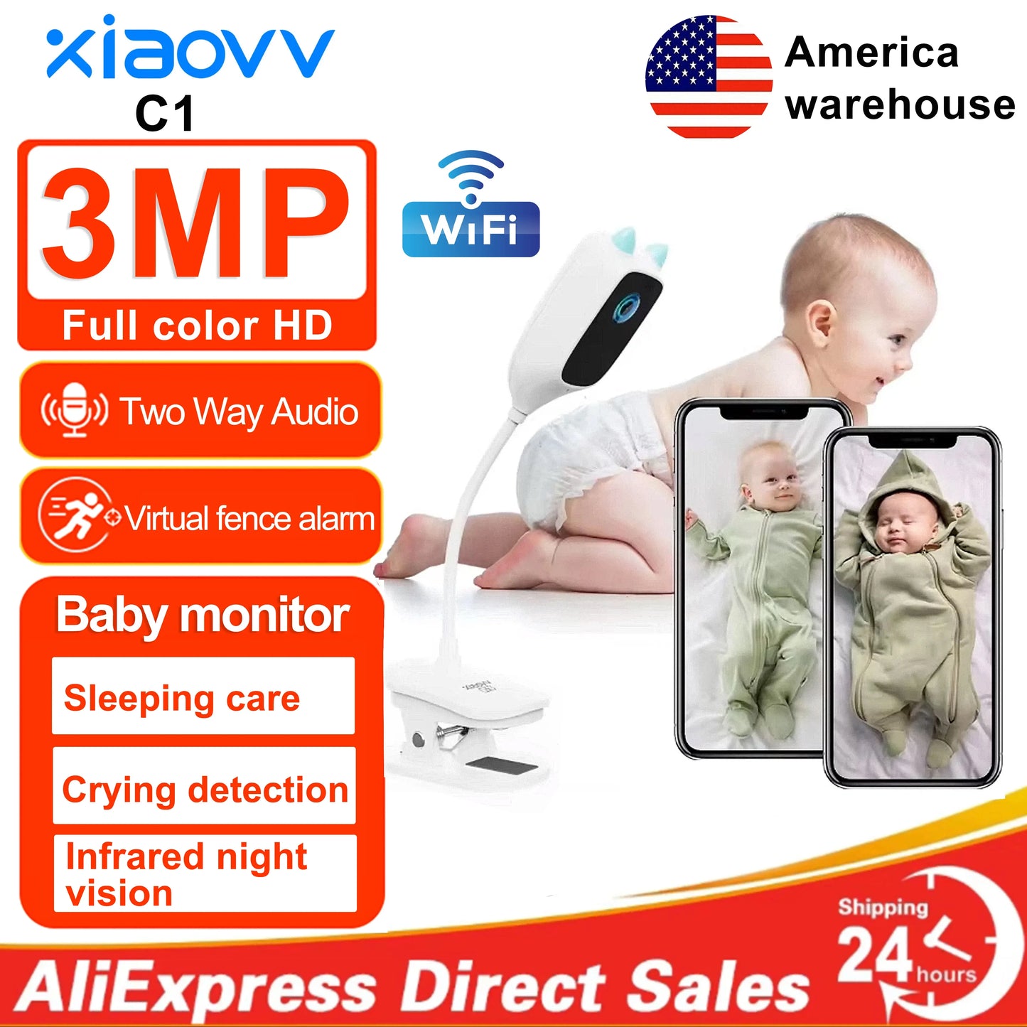 Mini IP Camera Smart CCTV Pet Camera Baby Video Monitor