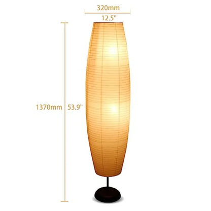 Paper Floor Lamp - Rice Paper Lantern Floor lamp Modern Large Floor Lamp for Bedroom, Living Room, Soft Light Lamp