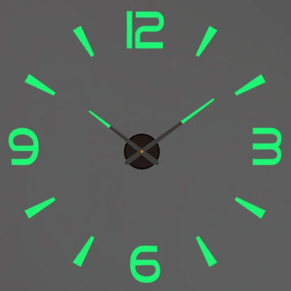 Large 3D Wall Clock Luminous Classic Wall Clocks DIY Digital Clock Wall Watches Stickers Silent Clock for Home Living Room Table