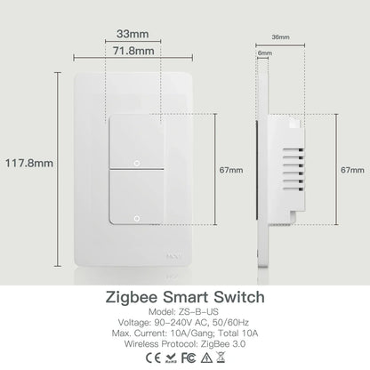 Smart Light Switch US Push Button Wall Switch