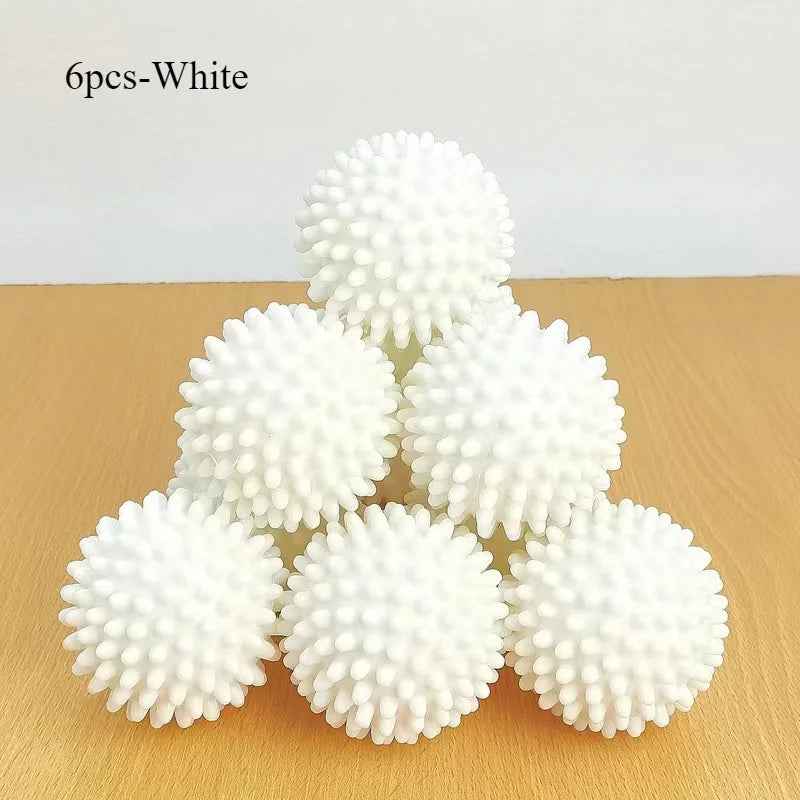 Anti-wrap laundry ball round pure white magic cleaning drum cleaner.
