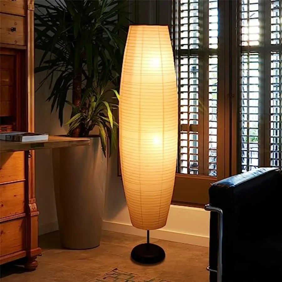 Paper Floor Lamp - Rice Paper Lantern Floor lamp Modern Large Floor Lamp for Bedroom, Living Room, Soft Light Lamp