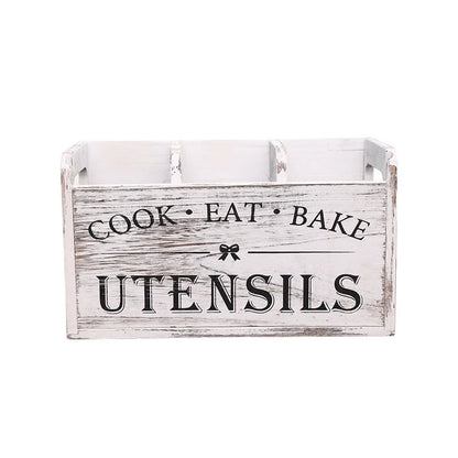 Wooden Vintage Kitchen Storage Box Solid