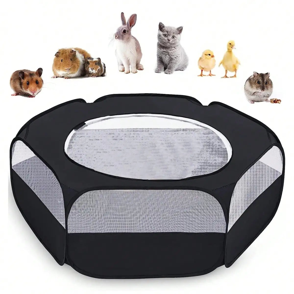Foldable Pet Playpen Indoor Outdoor & Portable Exercise Play Fence